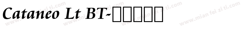 Cataneo Lt BT字体转换